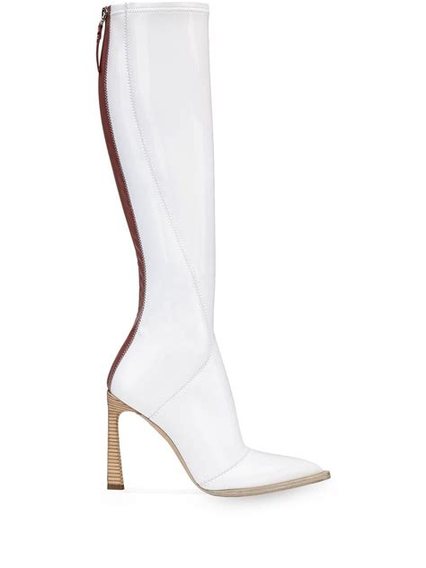 fendi frame pointed toe boots